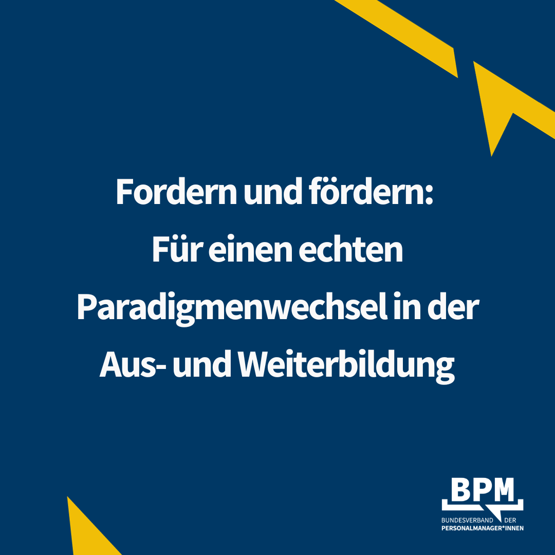 #BPM These 4 – Fordern und Fördern